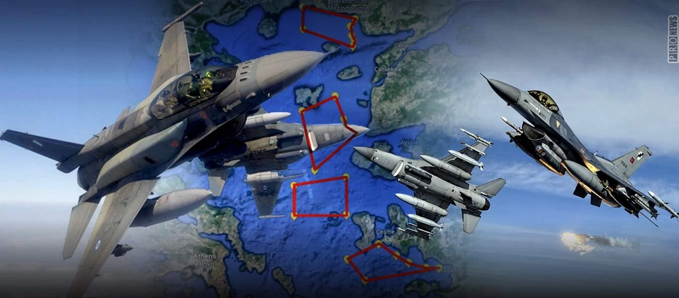 Πρωτοφανές: 19 σκληρές εμπλοκές μεταξύ μαχητικών της ΠΑ και της ΤΗΚ στο Ν.Α. Αιγαίο